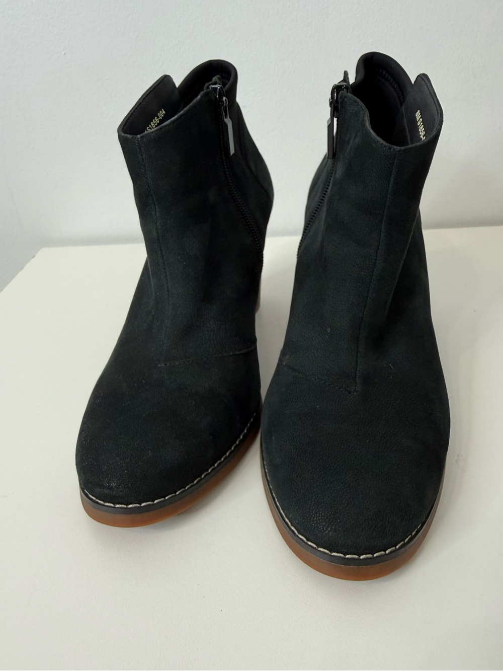 SoftWalk Kora Ankle Boot Black Nubuck Leather Women's Size 8 - Picture 4 of 11
